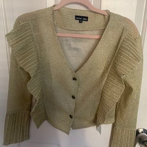 Sister Jane gold cardigan